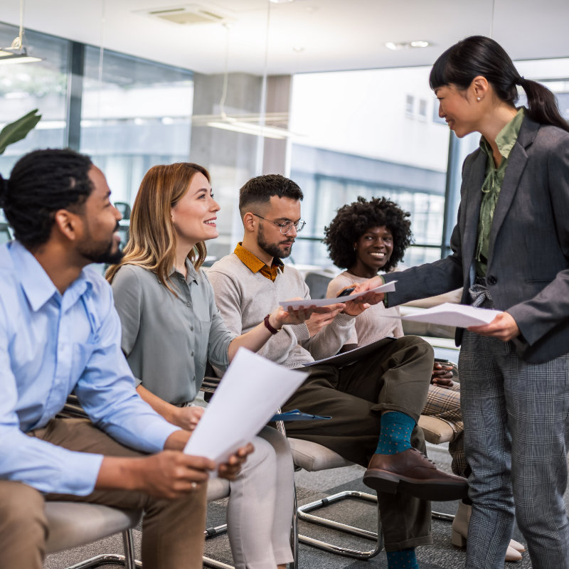 Group discussion during a brand research focus group session